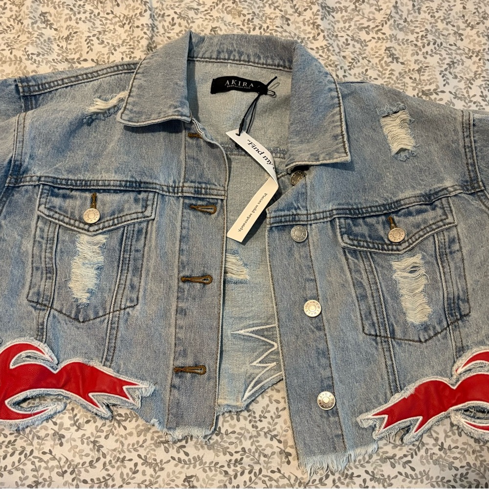 AKIRA Light Blue Denim Jacket